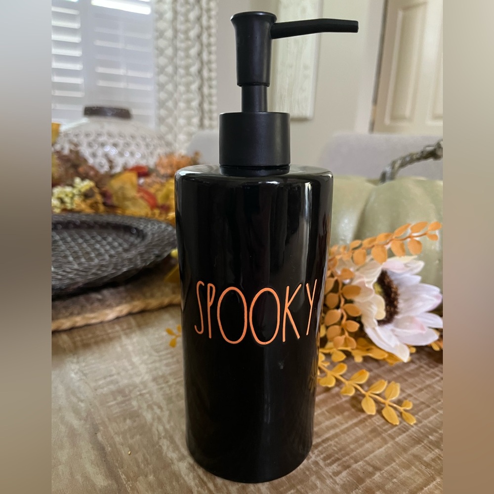 Rae Dunn Black 'Spooky' Soap Dispenser